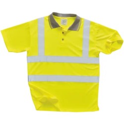 Hi-vis polo shirt